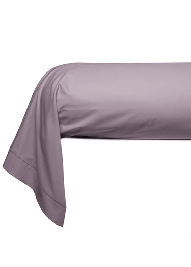 Taie d'oreiller unie percale de coton Vieux Rose