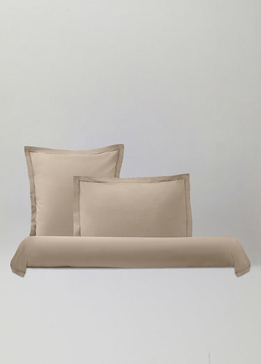 Taie d'oreiller en toile de coton unie Lin