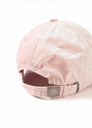 Casquette en toile unie pur coton Rose