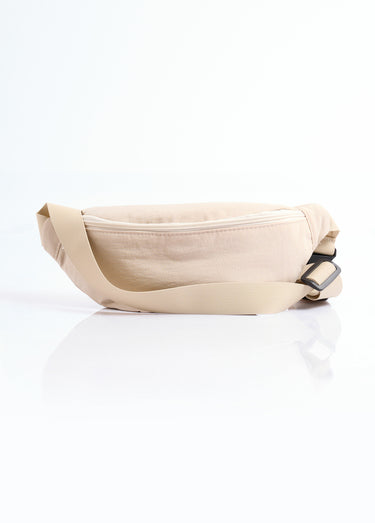 Sac banane en toile style parachute Beige