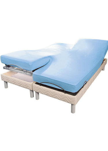 Drap-housse matelas articulé Bleu