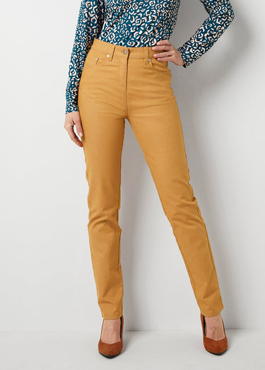 Jean couleur MORPHOSTYLE tissu stretch Miel