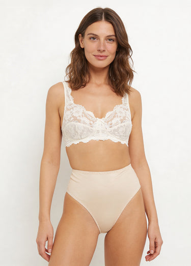 Soutien-gorge dentelle sans armatures Ivoire