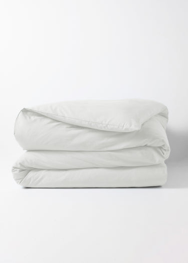 Housse de couette polycoton unie Blanc