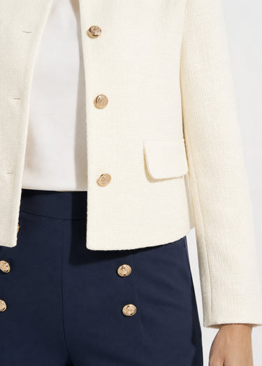 Veste courte esprit couture Ecru