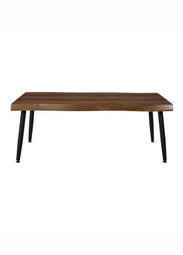 Table basse en bois, pieds compas FOREST Marron