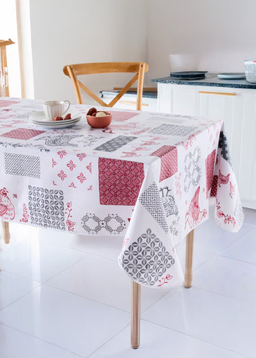 Nappe toile cirée Calitex imprimée Basse Cour