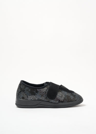 Derbies grande largeur scratchées élastiquées Noir