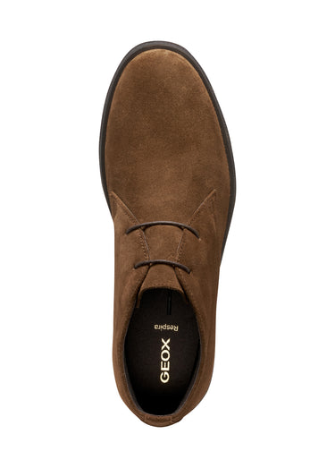 Bottines à lacets style desert boots Cognac