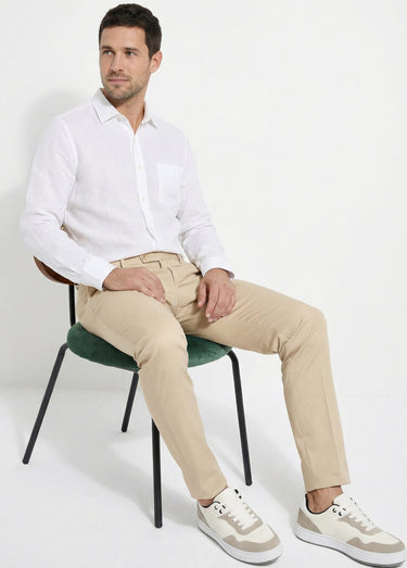 Pantalon de costume uni beige Beige