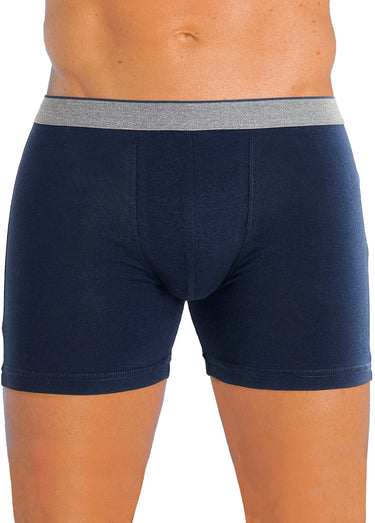 Boxers fermés avec taille élastiquée Marine Lot2