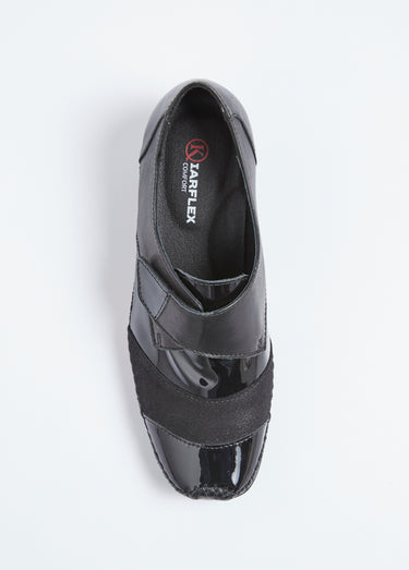 Derbies compensées scratchées Noir