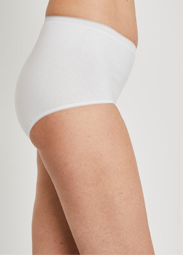 Culotte taille haute galbante Blanc