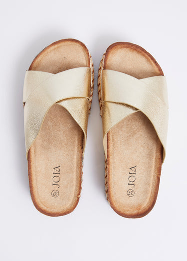 Mules brides croisées semelle plateforme Dore