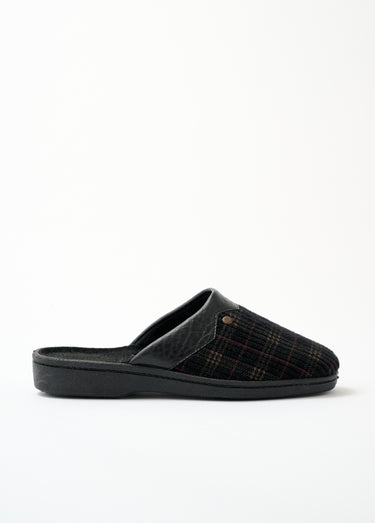 Chaussons mules largeur confort velours Velours Imprime