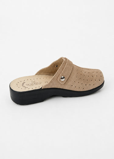 Chaussons mule sabot largeur confort Beige