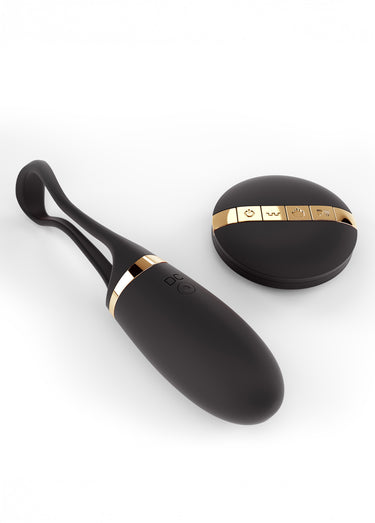 Oeuf vibrant télécommandé Secret delight Noir/Or