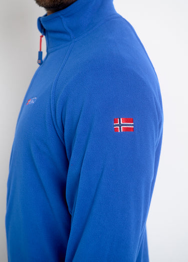 Veste polaire chaude avec col montant Bleu Royal