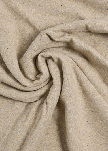 Coupon de tissu en coton moucheté, Mathias Beige