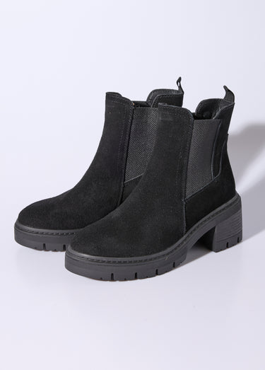 Boots Chelsea élastique fantaisie Noir