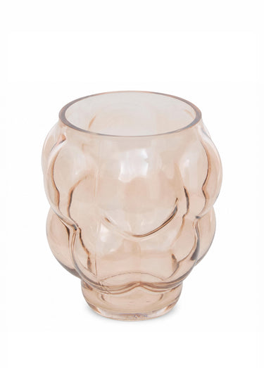 Vase tendance verre soufflé 18cm EDIA Beige