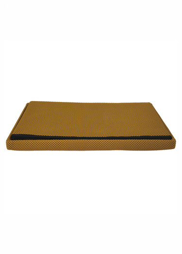 Banc coffre pliable design en mesh ATOME Jaune