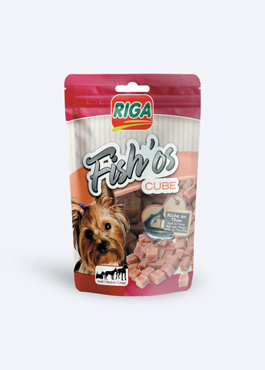 Friandises cubes au poisson, pour chien