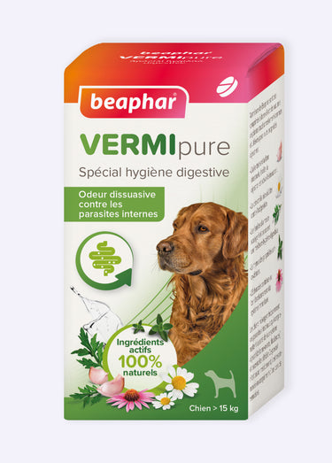Vermifuge comprimés, pour chien >15kg Blanc