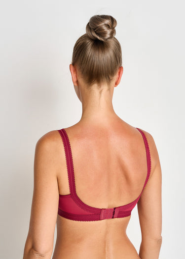 Soutien-gorge Coeur Croisé sans armatures Framboise