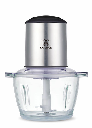Mini hachoir électrique en verre Inox / Noir