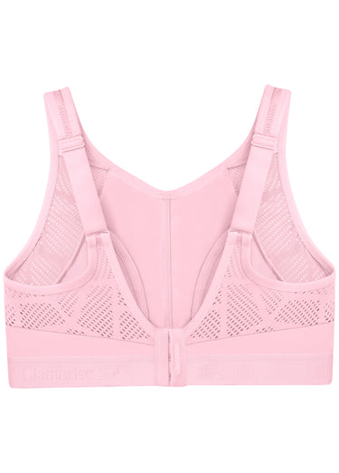 Brassière Sport anti-rebondissements Rose guimauve