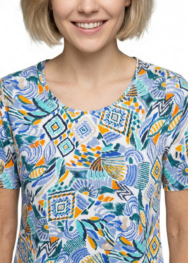 T-shirt long manches courtes Multicolore