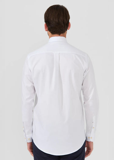 Chemise chic avec col américain Blanc