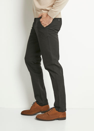 Pantalon chino droit toile Noir