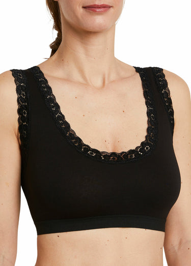 Brassière soutien-gorge dentelle souple Noir