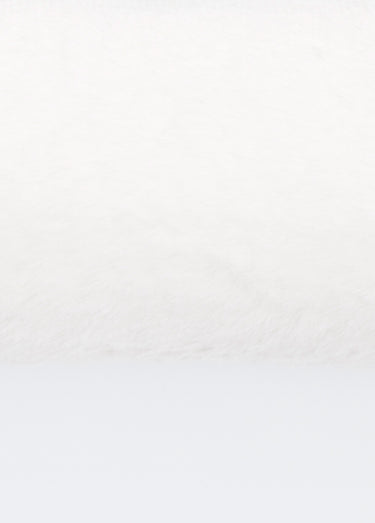 Boudin bas de porte en fausse fourrure Blanc