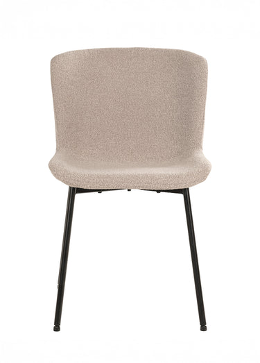 Chaise de salle à manger en bouclette Beige