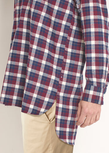 Chemise de travail chaude flanelle à carreaux Carreux Rouge