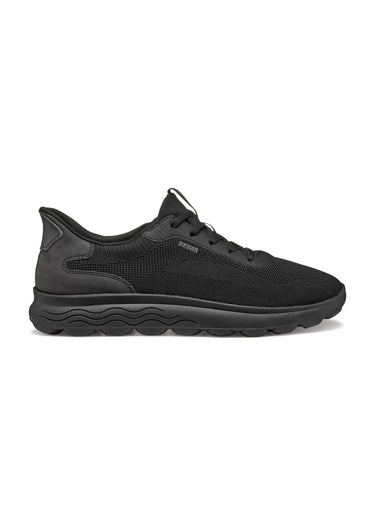 Baskets sportwear à lacets en mesh Noir