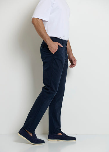 Pantalon chino, repassage superflu Marine
