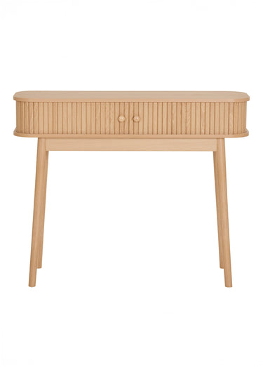 Console bois avec portes coulissantes Naturel