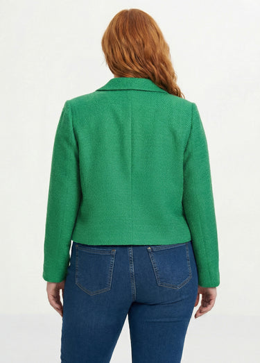Veste courte esprit couture Vert