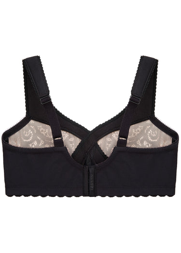 Soutien-gorge MagicLift Grand Maintien Coton Sans Armatures Spécial Grandes Tailles n°1001 Noir