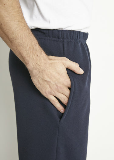 Pantalon de jogging molleton ceinture élastiquée Marine