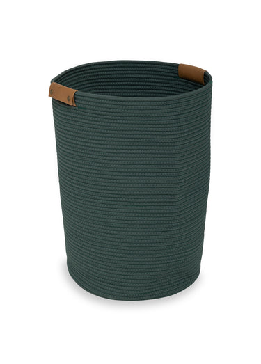 Panier à linge en corde tressée Vert