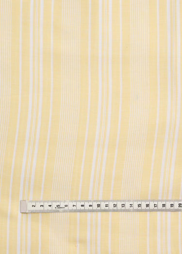 Coupon tissu rayé chevrons bicolores Raye Jaune