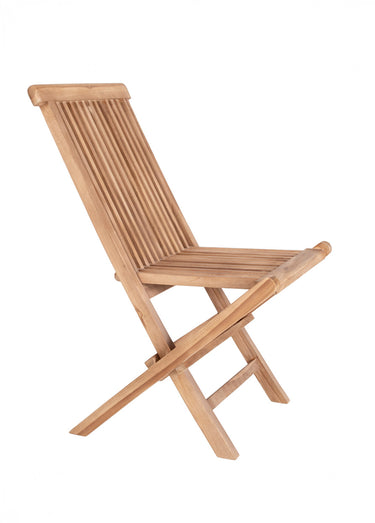 Chaise de jardin pliante en bois de teck Naturel