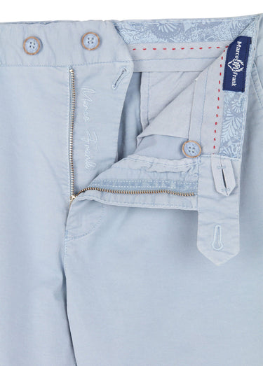Bermuda chino en toile poches italiennes Bleu Tendre