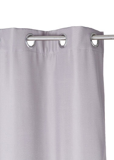 Rideau isolant oeillets métal, 140x260cm Gris