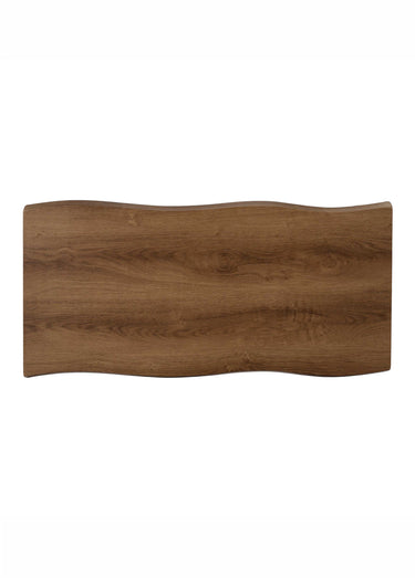 Table basse en bois, pieds compas FOREST Marron